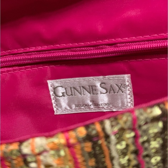 Gunne Sax Clutch Jessica McClintock Convertible Nora Shoulder Bag Multi Pink - Picture 12 of 16